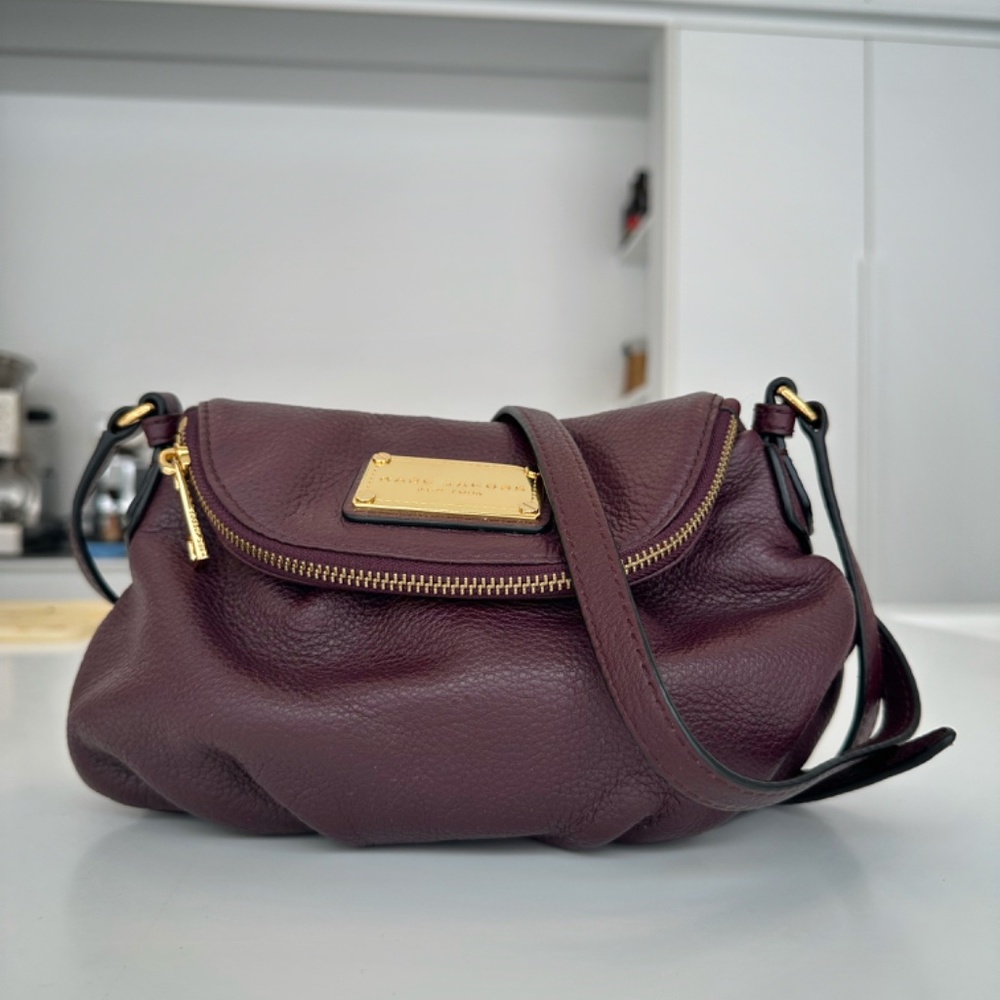 💜 Marc Jacobs Mini Messenger Crossbody Bag Purple – Like New 💜